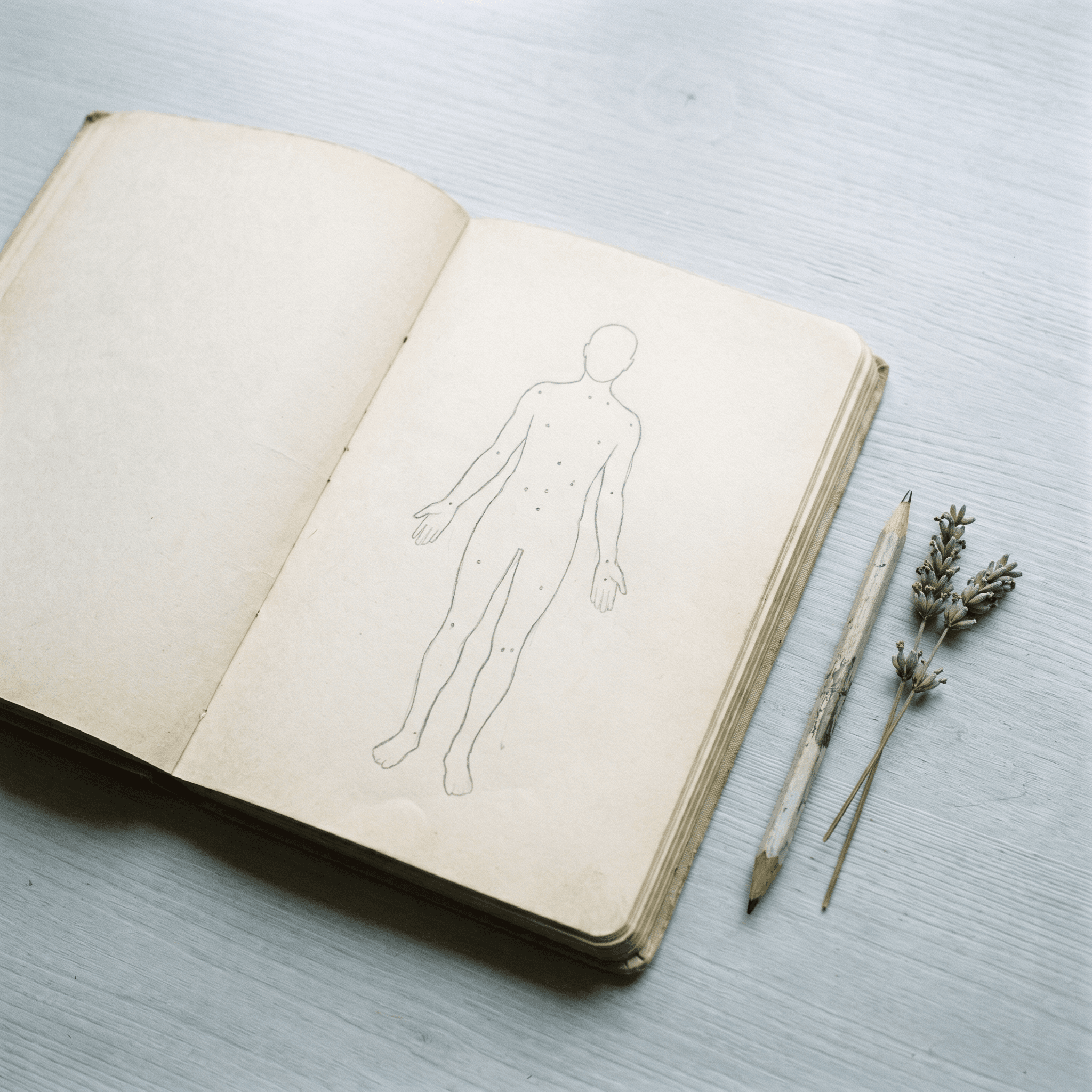 Clue Symptom Tracker — A calm interface for personal health journaling.